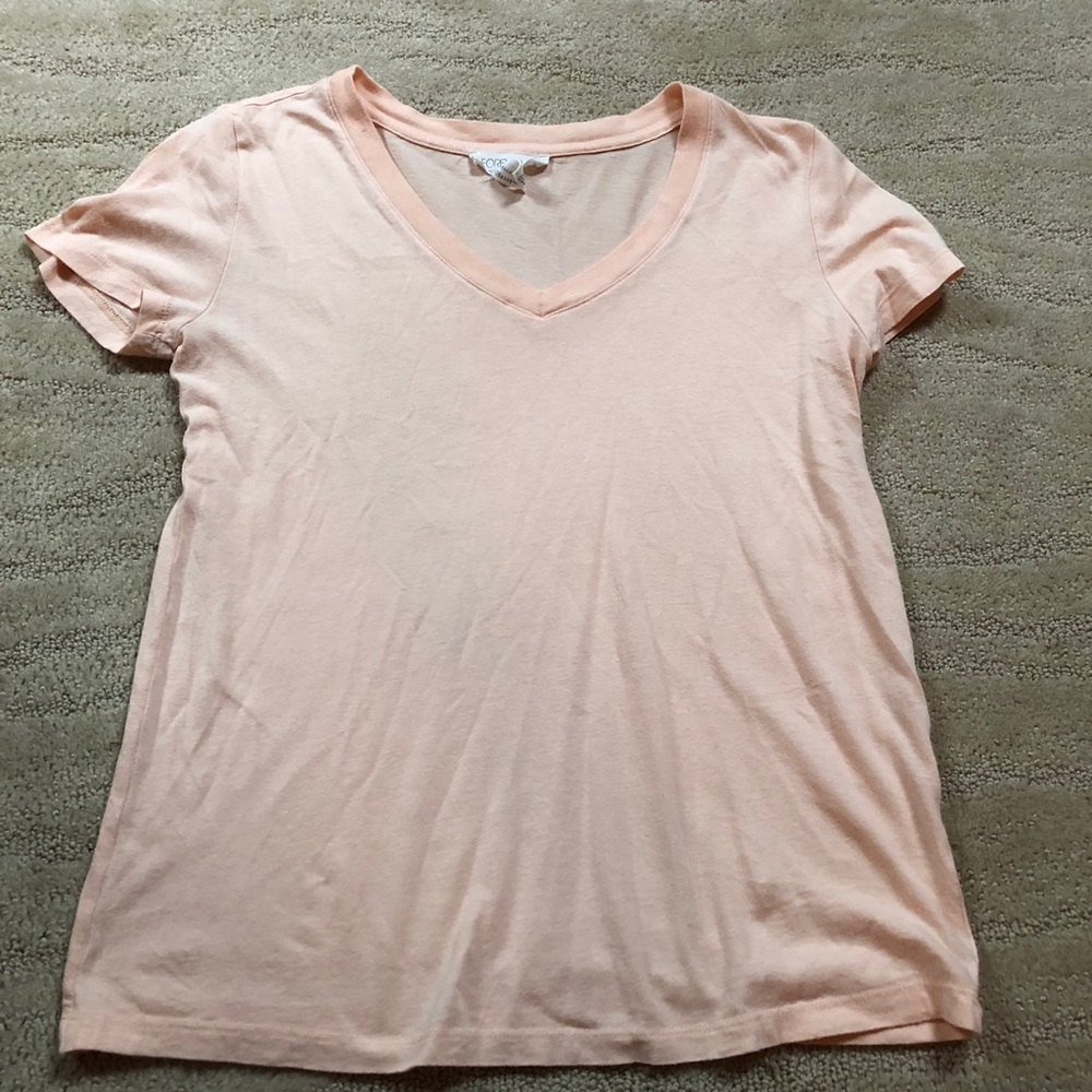 Short sleeve peach colored shirt